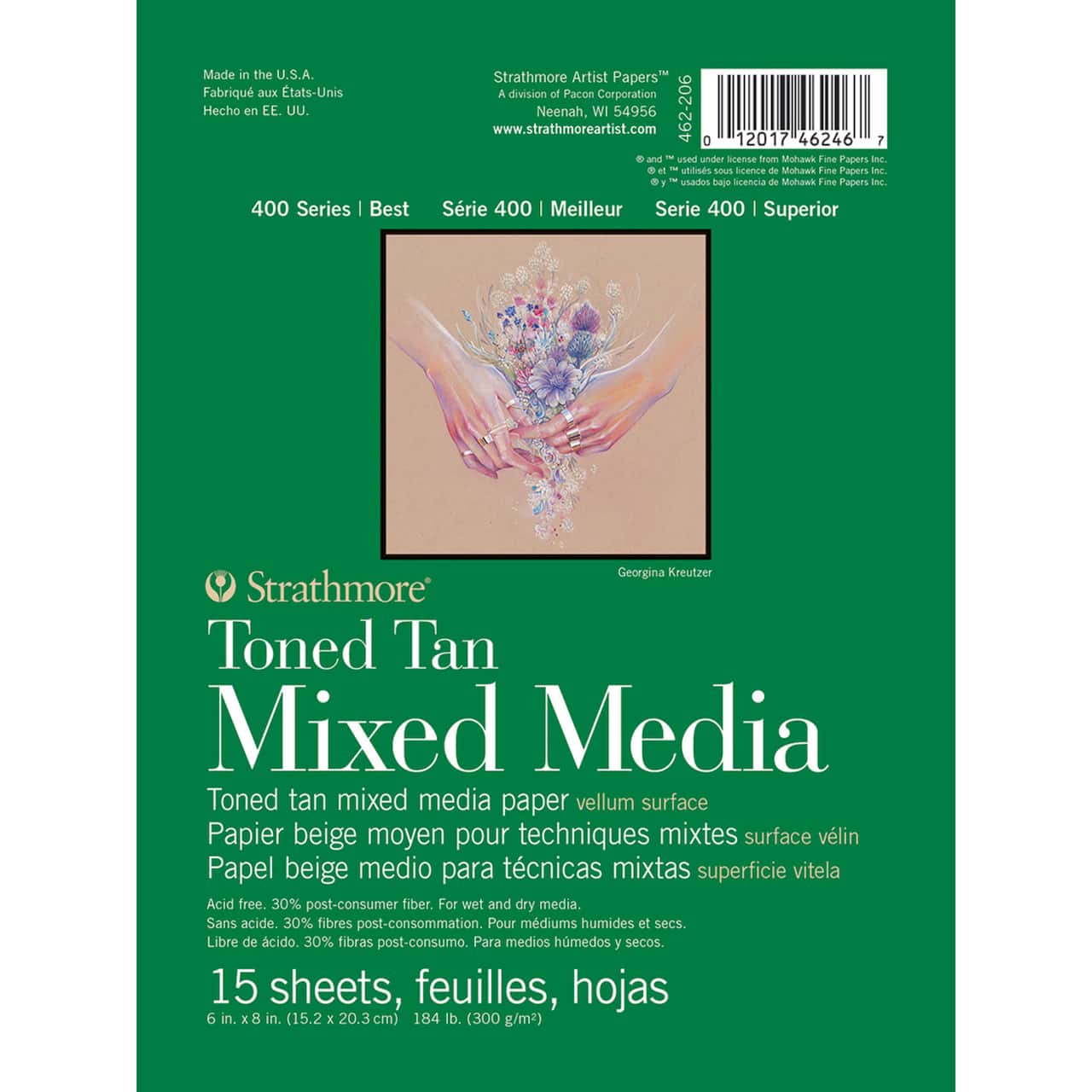 Strathmore® 400 Series Recycled Toned Tan Mixed Media Paper Pad